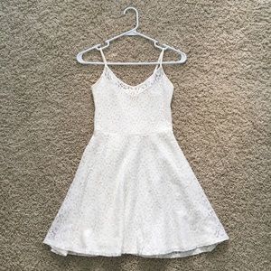 Hollister white lace dress